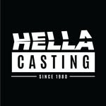 Logo de Hella Casting en blanc sur un fond noir avec l’inscription "Since 1980".